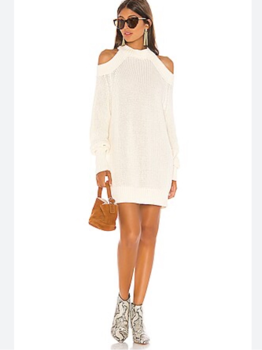 NWOT Free People Elegant Half Moon Bay Cream Pull Over Sweater Size M